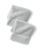 Lands' End Essential Cotton 2-Piece Washcloth Set