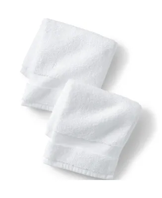 Lands' End Essential Cotton 2-Piece Washcloth Set