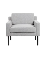 Boss Office Products 31" Polyester Modern Linen Lounge Chair