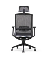 Boss Office Products 44-49" Polyester Breeze Mesh Chair with Headrest