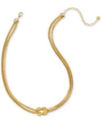 Kendra Scott Gold-Tone Annie Knotted Chain Necklace, 16" + 3" extender