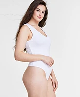 Women's Knit Double V-Neck Bodysuit