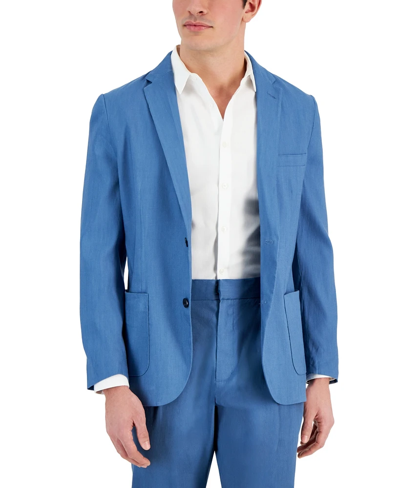 Alfani Men's Linen Blend Stretch Blazer, Created for Macy's