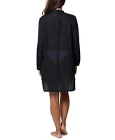 J Valdi Women's Big Shirt Cover-Up Top