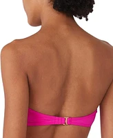 kate spade new york Women's Rosette-Detail Convertible Bandeau Bikini Top