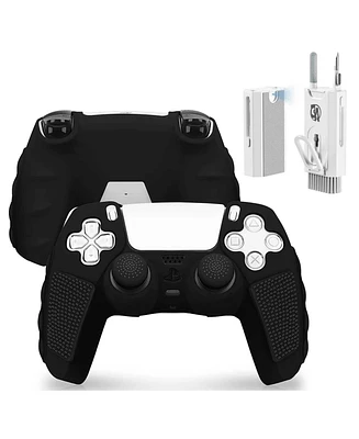 Bolt Axtion Cover Case for Playstation 5 Dualsense Controller Grip, 2 Pack with 8 x Thumb Grip Caps with Bundle