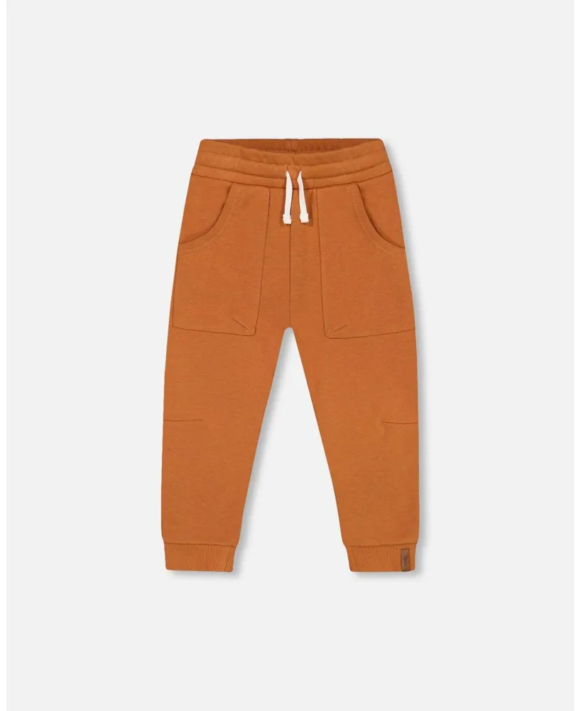 Boy French Terry Pant Spicy Brown