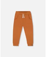 Boy French Terry Pant Spicy Brown