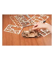 Diy 3D Wood Puzzle - Vintage -like Car - 164pcs