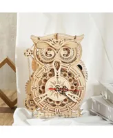 Diy 3D Moving Gears Puzzle - Owl Clock - 161 pcs