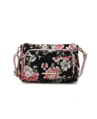 Mkf Collection Rosalie Quilted floral Pattern Women's Shoulder Bag by Mia K