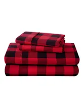 Bare Home Printed Cotton Flannel Sheet Set