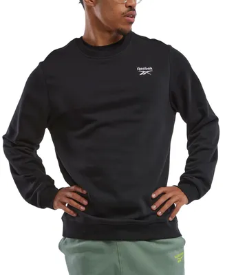 Reebok Men's Identity Vector Regular-Fit Logo-Print Fleece Sweatshirt