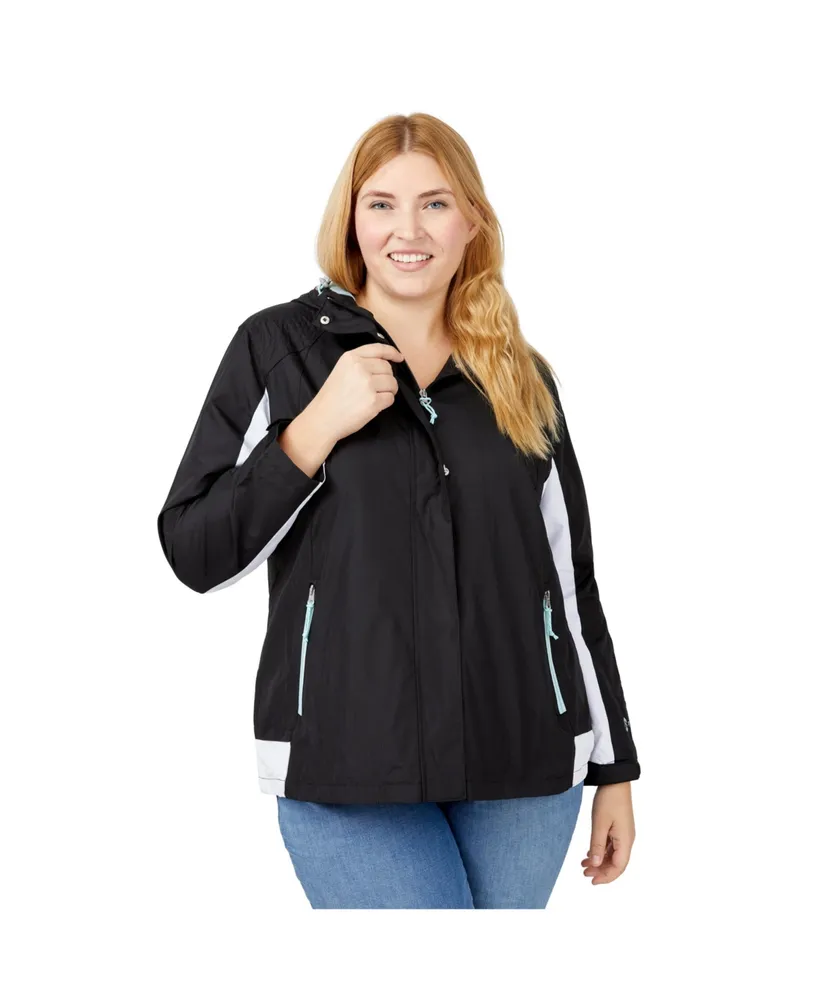 Free Country Women's Plus Size Sun swept Athlete Windbreaker Jacket