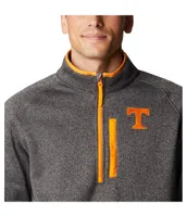 Men's Columbia Charcoal Tennessee Volunteers Canyon Point Omni-Shield Raglan Half-Zip Top