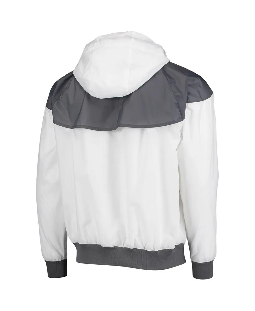 Men's Nike White Colorado Buffaloes Windrunner Raglan Full-Zip Hoodie Jacket