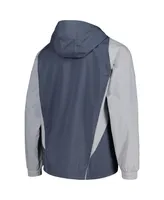 Men's adidas Charcoal Houston Dynamo Fc All-Weather Raglan Hoodie Full-Zip Jacket