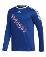 Men's adidas Blue New York Rangers Aeroready Long Sleeve T-shirt