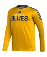 Men's adidas Gold St. Louis Blues Aeroready Long Sleeve T-shirt