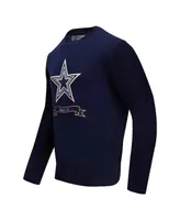 Men's Pro Standard Navy Dallas Cowboys Prep Knit Sweater