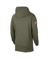 Men's Nike Olive Texas Longhorns Military-Inspired Pack Long Sleeve Hoodie T-shirt