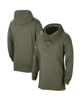 Men's Nike Olive Texas Longhorns Military-Inspired Pack Long Sleeve Hoodie T-shirt