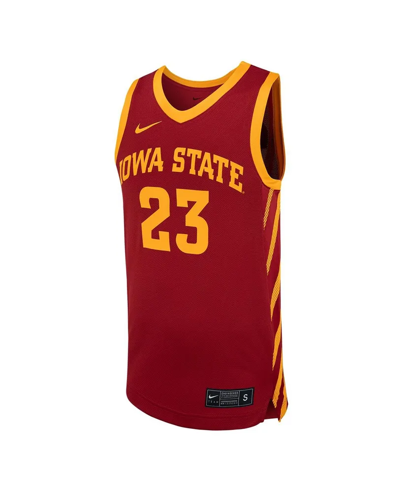 Men's Nike #23 Cardinal Iowa State Cyclones Replica Basketball Jersey