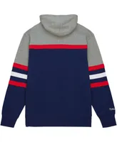 Men's Mitchell & Ness Navy, Gray Washington Capitals Head Coach Pullover Hoodie