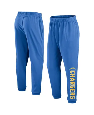 Men's Fanatics Powder Blue Los Angeles Chargers Chop Block Fleece Sweatpants