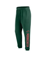 Men's Fanatics Green Minnesota Wild Chop Block Fleece Sweatpants