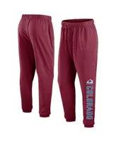 Men's Fanatics Burgundy Colorado Avalanche Chop Block Fleece Sweatpants