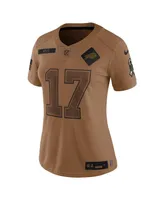 Women's Nike Josh Allen Brown Distressed Buffalo Bills 2023 Salute To Service Limited Jersey