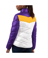 Women's G-iii 4Her by Carl Banks White, Purple Minnesota Vikings New Star Quilted Full-Zip Jacket