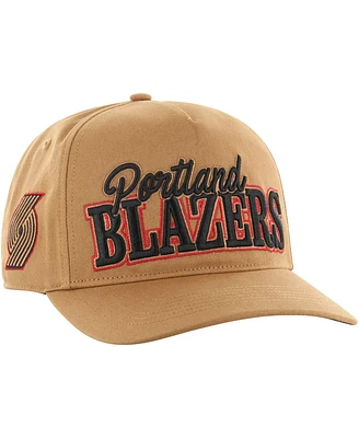 Men's '47 Brand Tan Portland Trail Blazers Barnes Hitch Adjustable Hat