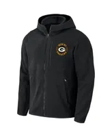 Men's Nfl x Darius Rucker Collection by Fanatics Black Green Bay Packers Sherpa Full-Zip Hoodie