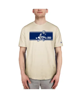Men's New Era Cream Dallas Cowboys Third Down Historic T-shirt