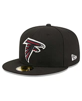 Men's New Era Black Atlanta Falcons Main Patch 59FIFTY Fitted Hat