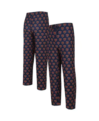 Men's Concepts Sport Navy Chicago Bears Gauge Allover Print Knit Pants