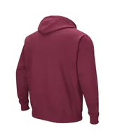 Men's Colosseum Maroon Elon Phoenix Arch and Logo Pullover Hoodie