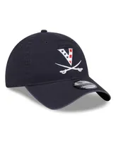 Men's New Era Navy Virginia Cavaliers Red, White & Hoo 9TWENTY Trucker Adjustable Hat