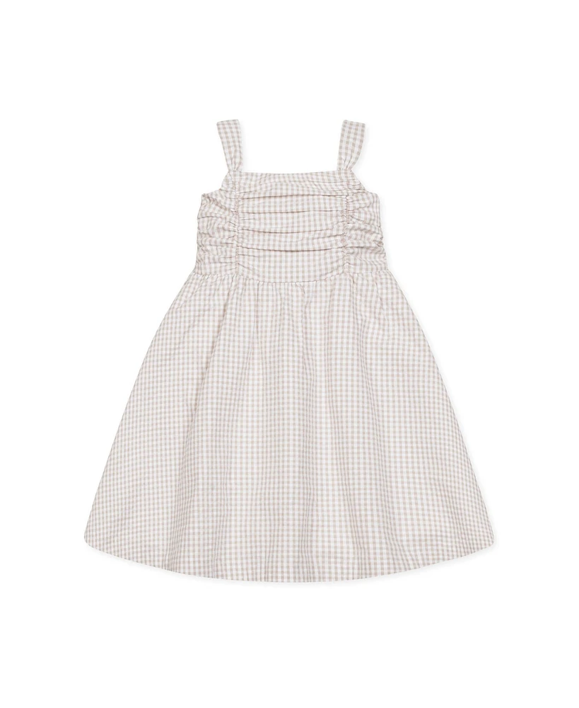 Hope & Henry Girls' Sleeveless Ruched Bodice Party Dress, Kids
