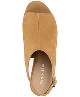 Sun + Stone Women's Jimmiee Peep Toe Block Heel Platform Shooties, Created for Macy's