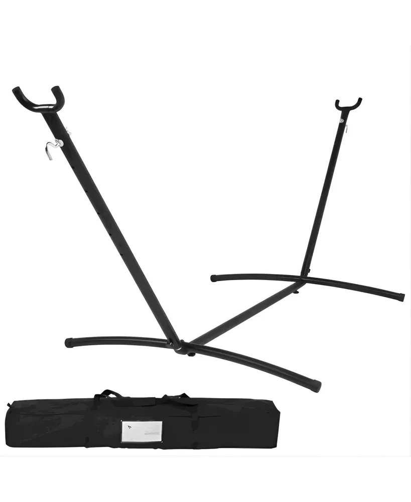 500lbs 9ft Portable Steel Hammock Stand with Carrying Bag