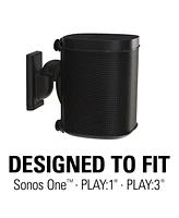 Sanus Wireless Speaker Swivel and Tilt Wall Mounts for Sonos One, Play:1, Play:3 - Pair