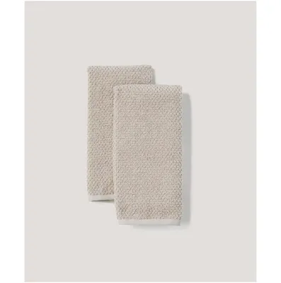 Organic Cotton Airy Waffle Hand Towel 2-Pack