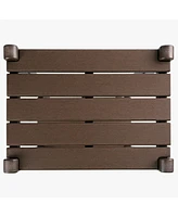 36" Outdoor Adirondack Hdpe 2-Tier Patio Side Table