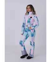 Women's Patchwork Chic Ski Suit