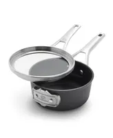 Calphalon Premier Space-Saving Hard-Anodized Nonstick 1.5-Quart Sauce Pan with Lid