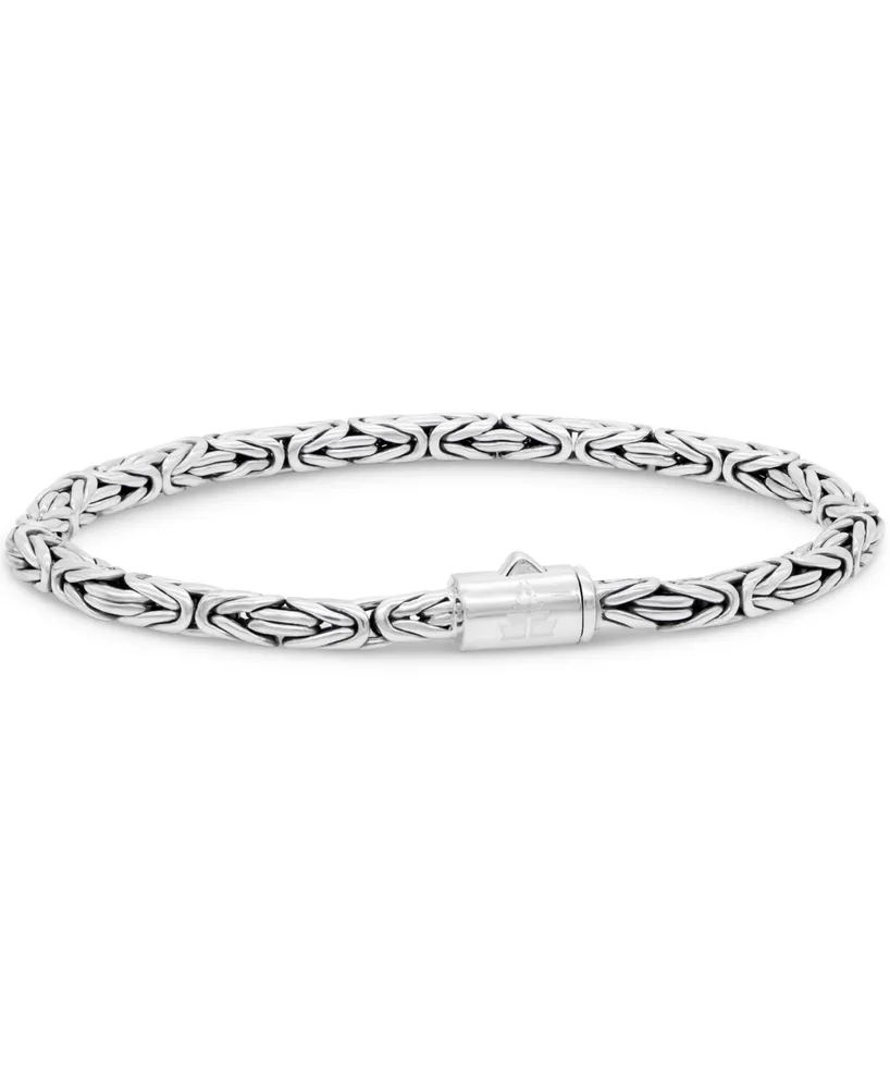 Devata Borobudur Round 4mm Chain Bracelet Sterling Silver