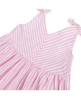 Hope & Henry Toddler Girls Sleeveless Bow Shoulder Swing Dress